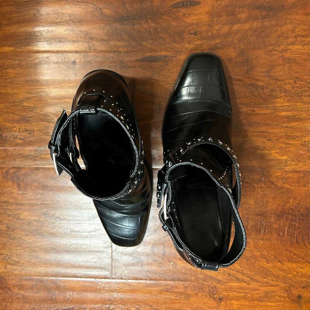 Zara Croco Boots View 2